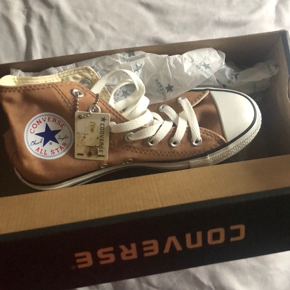 light brown converse high tops